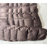 Calvin Klein  Womens Brown Down Puffer Jacket L‎ Hooded Photo 2