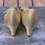 Vintage 50’s/60’s Miss America Gold Heels with Rhinestone Buckles Size 7.5 Photo 2