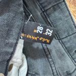 Nudie Jeans‎ TUBE TOM Original Painted Black Organic Jeans Unisex ITALY 28x32 Size 28 Photo 5