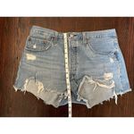 Levi's  High Rise Light Wash Distressed Denim Jeans Size 33 Photo 6