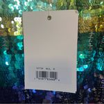 Mac Duggal Rainbow Sequin Striped Cocktail Dress NWT Size 6 Photo 5