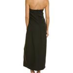 Seraphina Black Strapless Midi Dress Photo 1