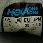 Hoka One One Clifton 7 Womens Mint/Yellow Lace Up Running Sneakers Shoes Sz 6.5 Blue Photo 4