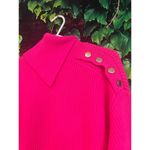 Generation Love  Sweater Dress Tunic Top Hot Pink Barbiecore Cowl Neck L/XL Photo 2