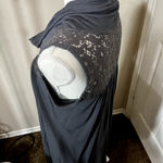 Soprano  Sleeveless Gray Dress Bubble Hem Lace Mini Cowl neck Size L Photo 10