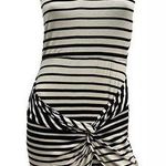 Love Tree  Women's Striped Black & White Knit Dress Size Large Photo 0