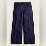 J.Crew nwt  wide leg featherweight navy blue cashmere lounge travel work pants Photo 2