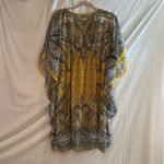 MPH Collection Yellow Fluttery Paisley Dress Yellow Size L Photo 6