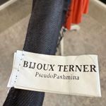 Bijoux Terner Bijou Terner Pseudo Pashmina Black Scarf With Fringe Tassels Photo 2