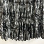 NWT Vintage Essentials by Milano Crinkle Black Sequin 80s/90s Midi Skirt 1X Photo 2