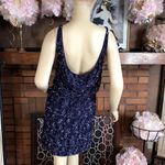 Alice + Olivia  PURPLE SILK LACE SEQUIN SCOOP NECK & BACK COCKTAIL DRESS (8) Photo 2