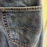 Lucky Brand Medium Blue Distressed 5- Pocket Mid-Rise Flare Jeans-Size 32/14 Photo 10