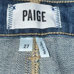 Paige Distressed Cuffed Cut Off Denim Jean 3" Shorts Size 27 Photo 5