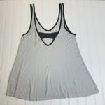 Free Press  Thin Tank Top Gray Dark Gray Trim Sz XS Photo 1