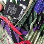 Angie  Tropical Print Tiered Maxi Dress Crossed Back Boho Sleeveless size M Flowy Photo 7