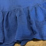 Sol Angeles  Anthropologie Blue V-Neck Crepe Dress Photo 9