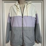 Weatherproof Vintage Women’s Rain Slicker Jacket Hooded Full Zip Raincoat S Purple Photo 0