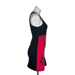 DC Comics HARLEY QUINN Red Black Body con Stretch Tank Dress Size Small Photo 1