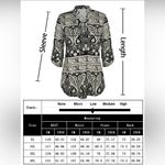 Plus Size 3/4 Sleeve Shirts for Women Floral Print V Neck Blouses Tunic Tops Black Photo 3