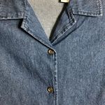 ALLYSON WHITMORE Womens Denim Short Sleeved Shirt Size Small 100% Cotton New Photo 2