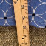 Adrienne Vittadini Blouse XL with Cat Bow Detail Blueand White Sleeveless Top Photo 3