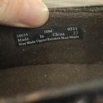 Clarks Women 10 Bendables Slip On Heeled Loafer Brown Faux Alligator Shiny Work Photo 7