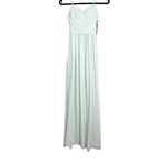 Lulus NWT Lulu’s‎ Bridesmaid Dress Mint Green Strapless Formal Gown Moonlight Serenade Photo 2