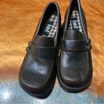 VTG LEI Y2K brown chunky platform loafers buckles size 11 Photo 6