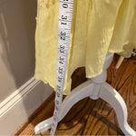 Butter Yellow Strapless Ruffle Dress Size L Photo 4