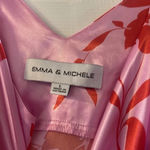 Emma & Michele  Silk Floral Print Dress NWT Large Photo 5