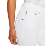 AG Adriano Goldschmied NEW AG ExBoyfriend Slouchy Slim High Rise Distressed White Denim Jeans Size 24 Photo 2