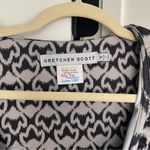 Gretchen Scott  Piazza Gray Black Ruffle Neck Dress Photo 1