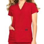 Betsey Johnson KOl 3-Pocket V-Neck Freesia Scrub Top for Women Photo 0