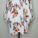 Andthewhy Boho Floral White Halter Tunic Top Photo 9