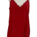 Ro & De Red Orange Camisole Tank Top Women Size Medium | 48-55 Photo 0