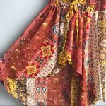 NEW Boho Floral Patchwork Tie Kimono Duster Yellow Photo 6