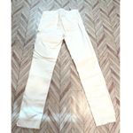 Just Black Womens Size 26 White High Rise Frayed Hem Cropped Jeans Photo 1