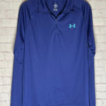 Under Armour Womans Royal Blue Long Sleeve Athletic Pullover Size Medium Photo 0
