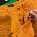 Cute pumpkin spice Y2K cargo shorts cotton canvas GH Bass Orange Size 10 Photo 4