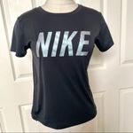 Nike Dri Fit black graphic short sleeved T shirt Photo 1