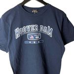 Urban Outfitters Vintage Y2K Hoover Dam USA T Shirt Blue Large L Surf Graphic Tee Cotton Solid Photo 0