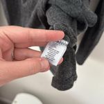 Adrienne Vittadini  Charcoal Gray Fold Over Neck‎ Button Detail Long Sleeve XL Photo 3