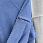 LL Bean Blue Fleece Quarter Zip Pullover Womens Large Photo 2