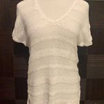 J.Jill white open knit short sleeve sweater White Photo 0