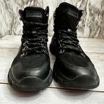 Tommy Hilfiger Women’s Sz 7 1/2 Black Nesser Lace Up Lug Boots Farmcore Gorpcore Photo 1
