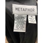 Metaphor Gold Black Brocade Asian style Jacket Mandarin Collar Womens XL Photo 7