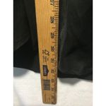 Black Long Sleeve Button Down Shirt Top with Faux Fur Cuffs Women's siize S Photo 6