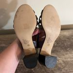 East 5th Vintage  Brown Leather Open Toe Heels Shoes Women’s Size 6 Buckle Photo 6