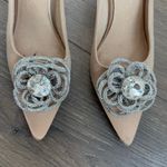 Jeffrey Campbell x REVOLVE Viviana Mules Satin Creme Rhinestones 7 Kitten Heel Photo 3