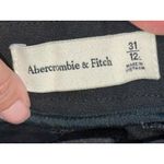 Abercrombie & Fitch  Black Pleated Wide Leg Dress Pants Trousers Women Size 31 12 Photo 2